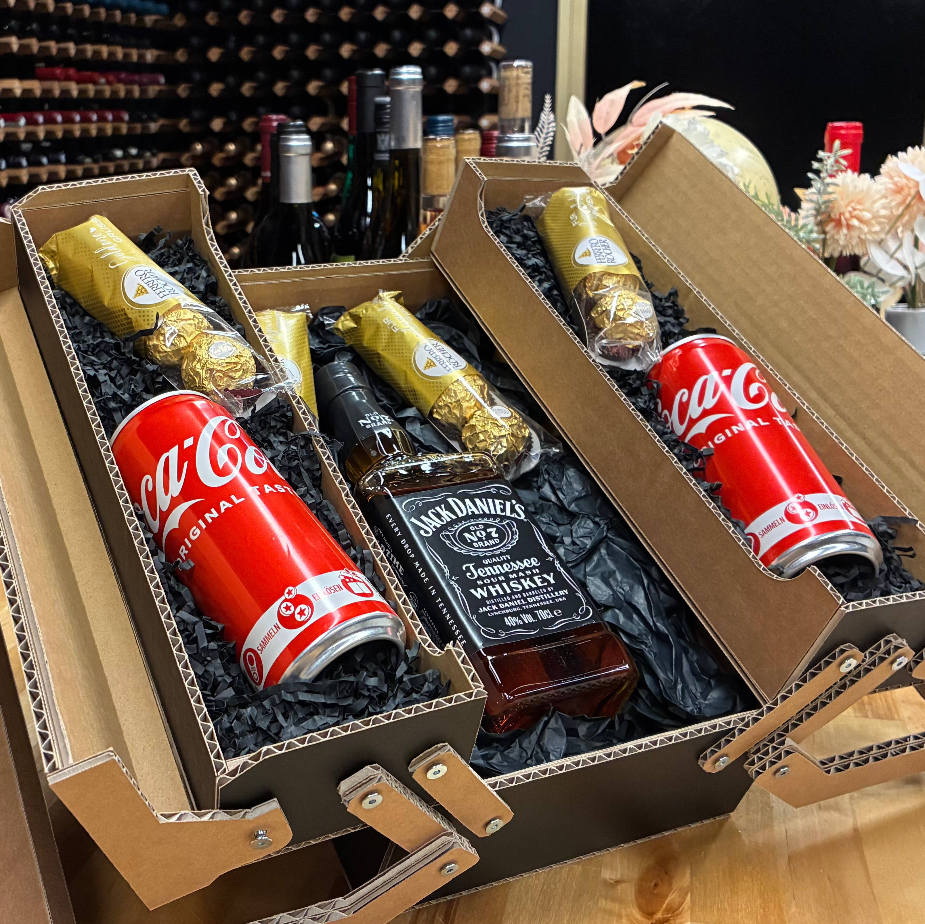 Exklusives Geschenkset Männer Werkzeugkiste Jack Daniels Edition